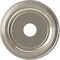 Ekena Millwork Traditional PVC Medallion (Canopies up to 9 1/2"), 16"OD x 3 1/2"ID x 1 3/8"P, Bright Coat Chrome CMP16TRBCR - alternate 1
